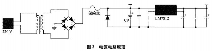 圖2 擴(kuò)音器電源電路原理